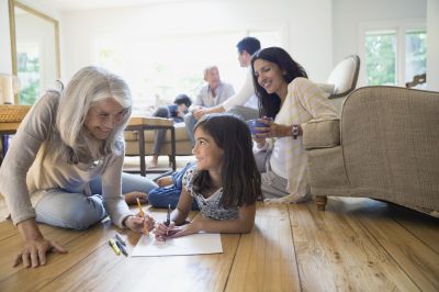 Traditional Hardwood in Family Room