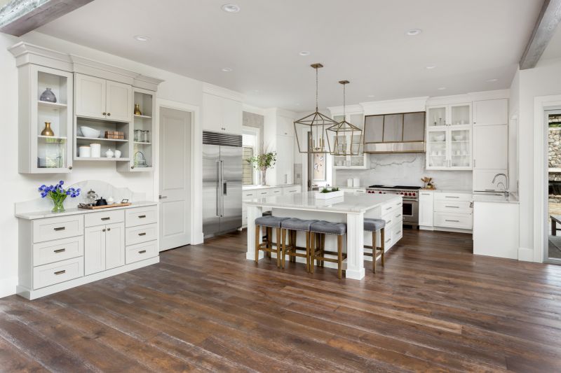 Modern Hardwood Floor in Kitchen